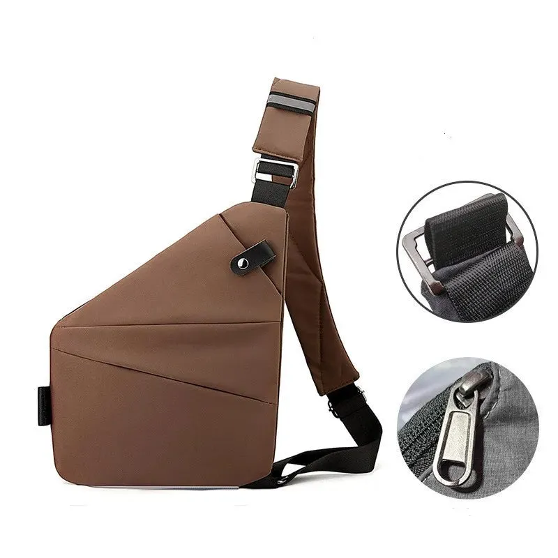 Men Ultra Thin Anti-Theft Small Chest Bag Cross Body Bags Male One Shoulder Sling Bag For Travel Boy Sports Bag