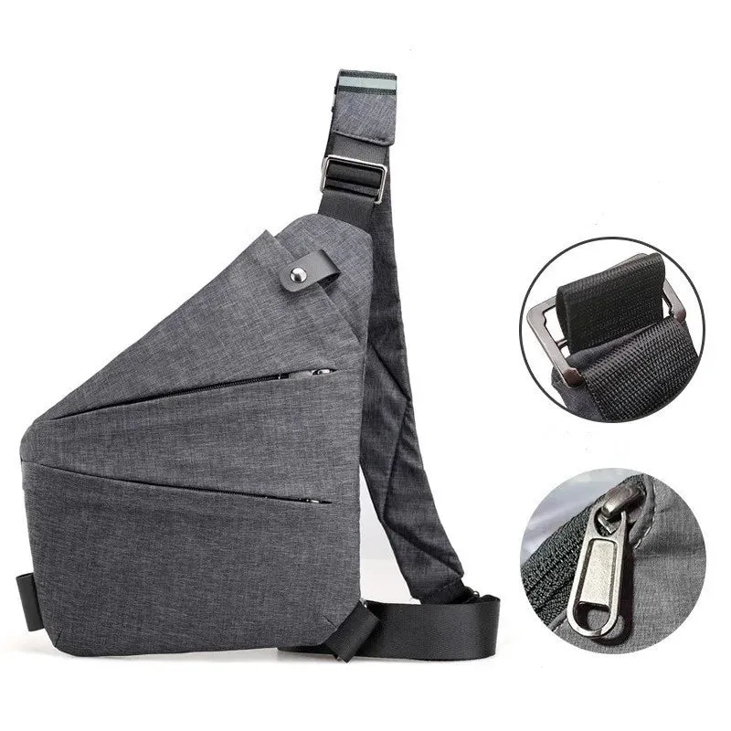 Men Ultra Thin Anti-Theft Small Chest Bag Cross Body Bags Male One Shoulder Sling Bag For Travel Boy Sports Bag
