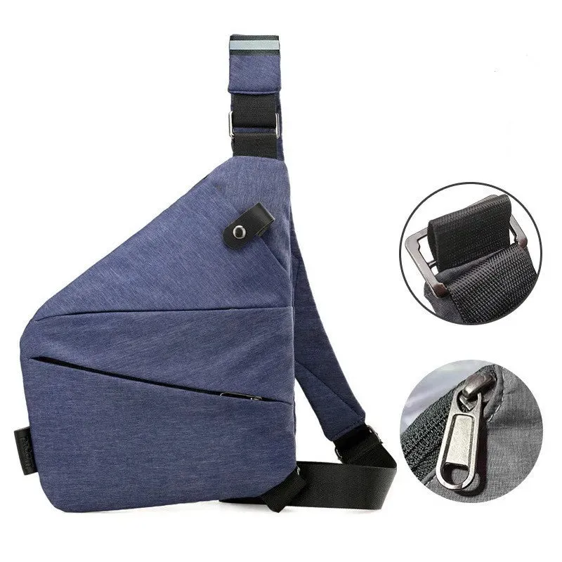Men Ultra Thin Anti-Theft Small Chest Bag Cross Body Bags Male One Shoulder Sling Bag For Travel Boy Sports Bag