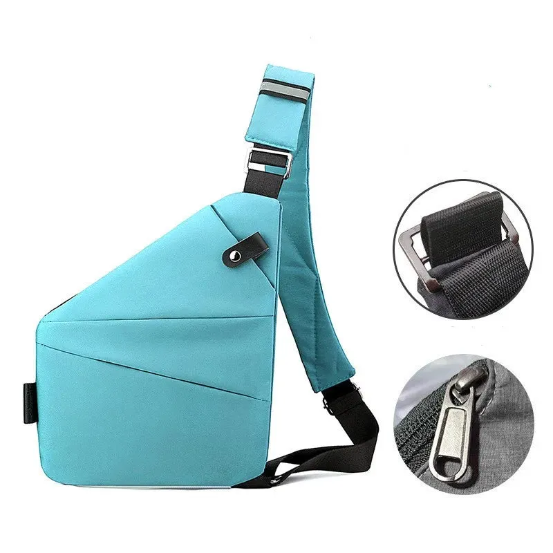 Men Ultra Thin Anti-Theft Small Chest Bag Cross Body Bags Male One Shoulder Sling Bag For Travel Boy Sports Bag