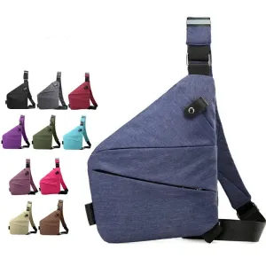 Men Ultra Thin Anti-Theft Small Chest Bag Cross Body Bags Male One Shoulder Sling Bag For Travel Boy Sports Bag