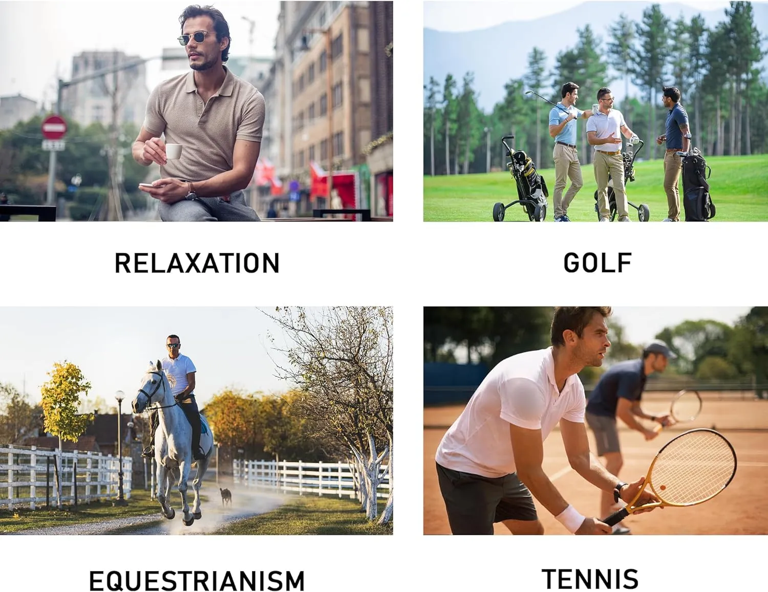 Men’s 1/3 Pack Polo Shirt Moisture Wicking Dry Fit Performance Athletic Short Sleeve Golf Shirt