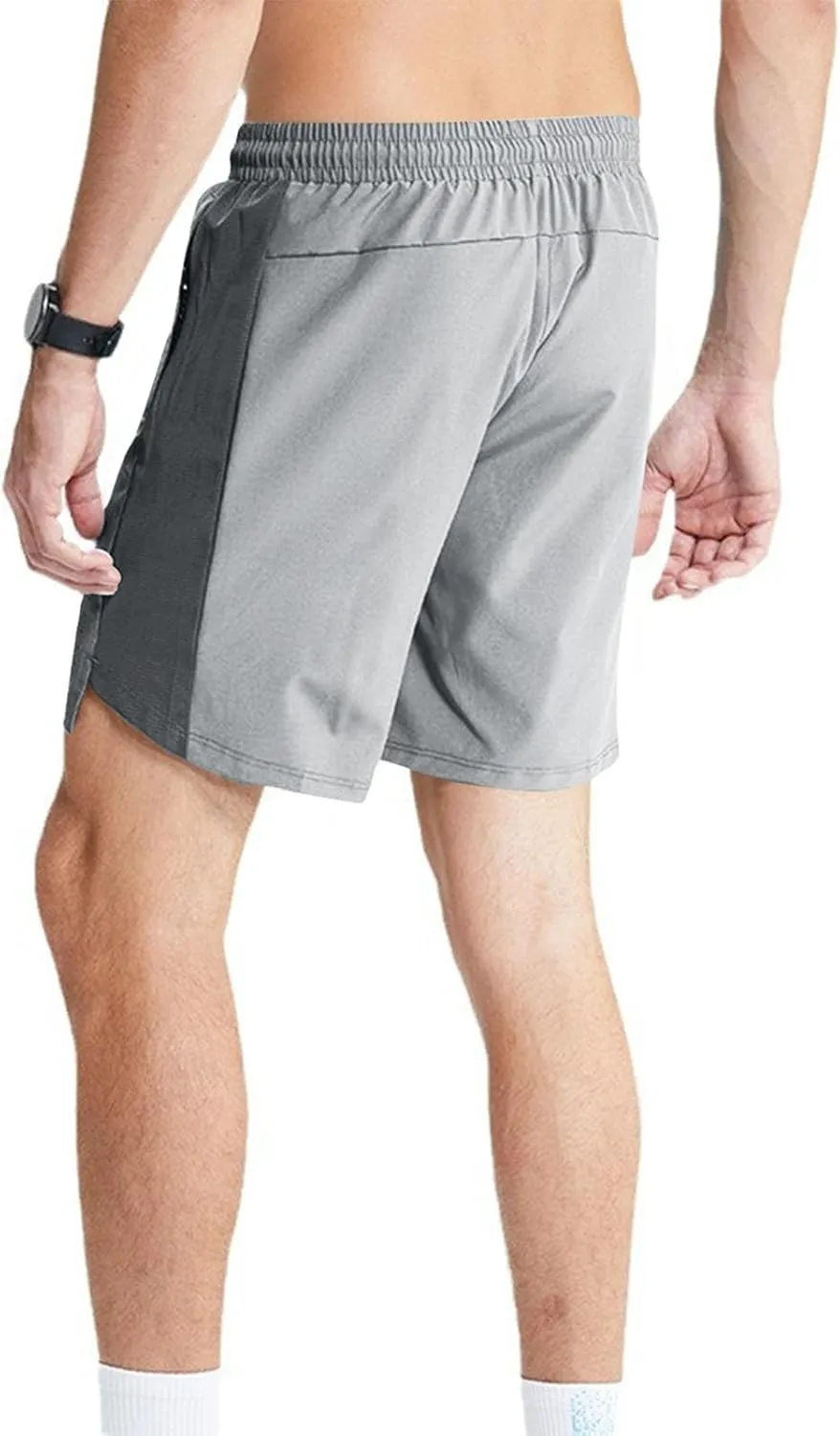Mens Athletic Running Shorts Quick Dry Elastic Gym Activewear Lightweight Breathable Basketball Workout Trunks