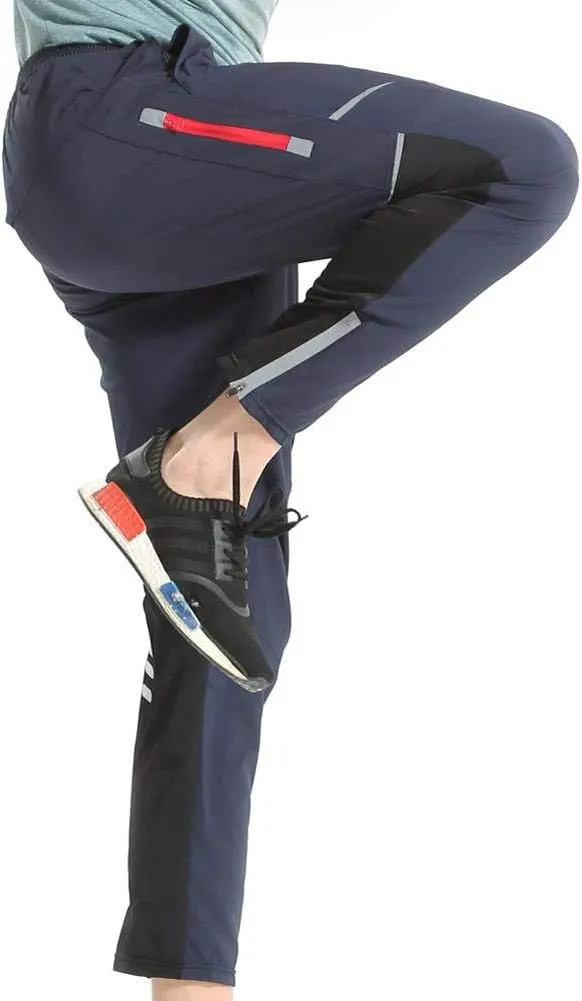 Mens Cycling Bike Pants Quick-Dry Windproof for Outdoor Mountain Running Hiking