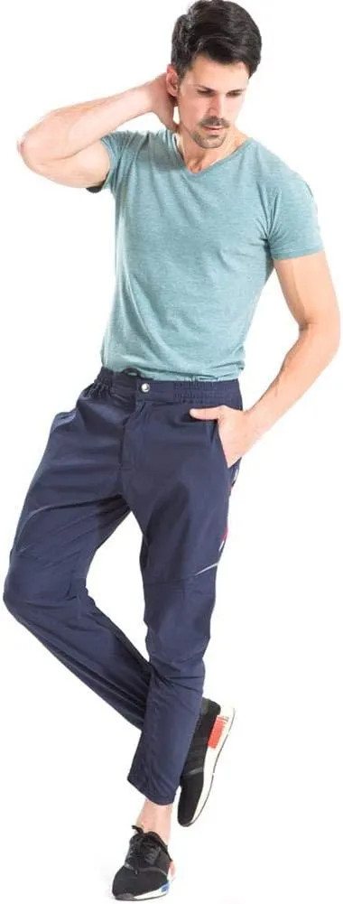 Mens Cycling Bike Pants Quick-Dry Windproof for Outdoor Mountain Running Hiking