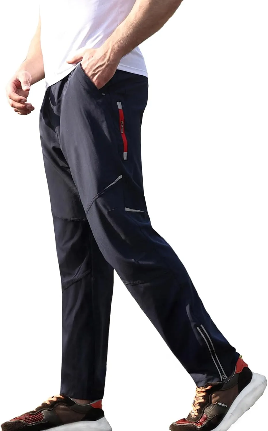 Mens Cycling Bike Pants Quick-Dry Windproof for Outdoor Mountain Running Hiking