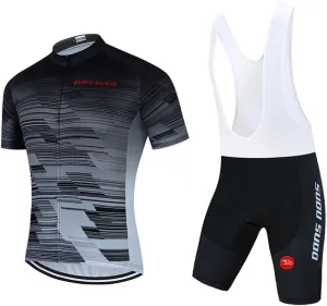 Men's Cycling Jersey Set Short Sleeve Breathable Cycling Clothing Road Bike Shirts Shorts with 20D Padded Quick-Dry