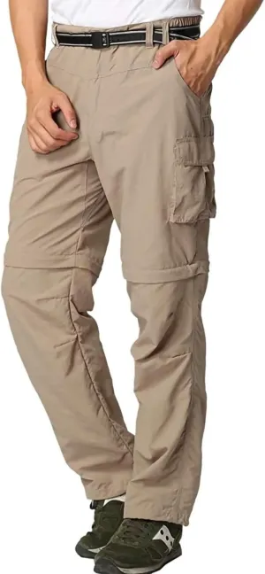 Mens Hiking Pants Convertible Zip Off Shorts Outdoor Quick Dry Lightweight Fishing Travel Safari Cargo Trouser