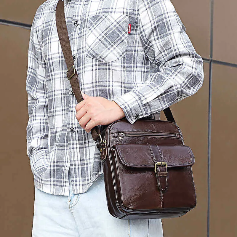 Men's Leather Crossbody Bag NZ