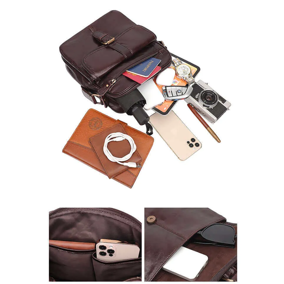 Men's Leather Crossbody Bag NZ