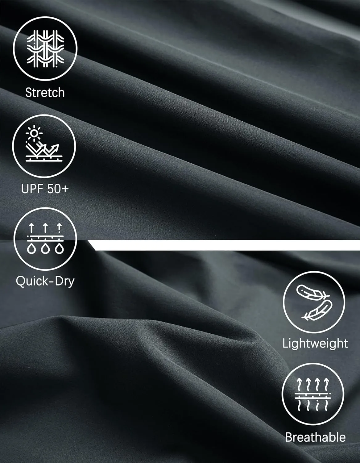 Men's Lightweight Quick Dry Hiking Running Pants Outdoor Sports Breathable Zipper Pockets Athletic Work Pants