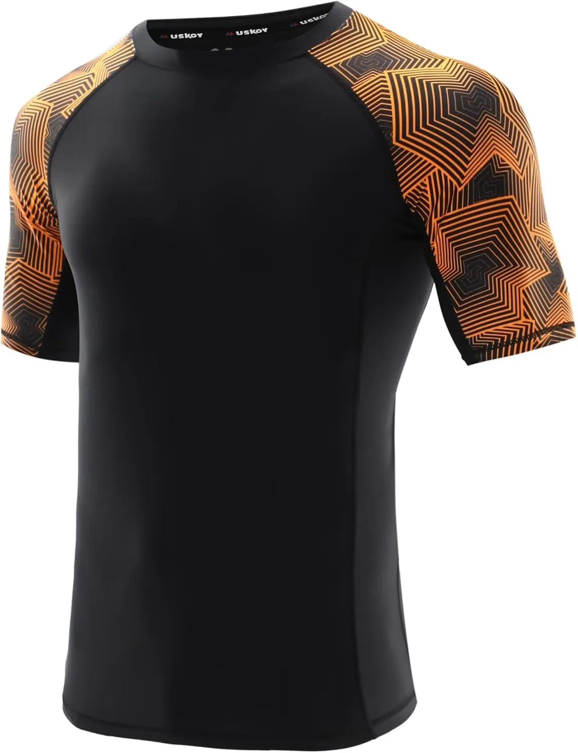 Men's Rash Guard T-Shirts UPF 50  Baselayer Short Sleeve Skins Compression Performance Fit Tee