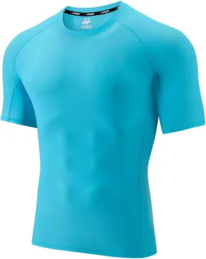 Men's Rash Guard T-Shirts UPF 50  Baselayer Short Sleeve Skins Compression Performance Fit Tee