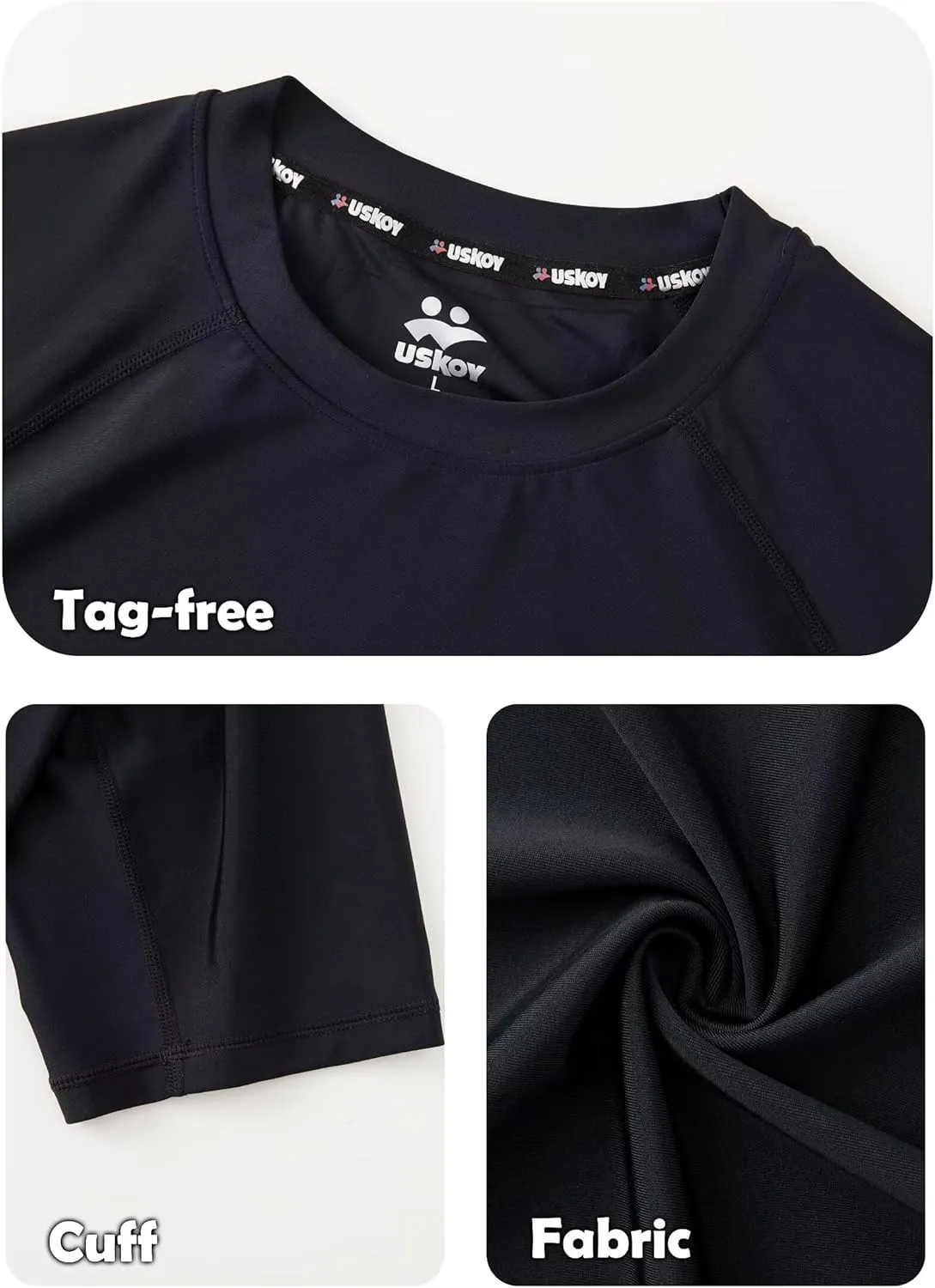 Men's Rash Guard T-Shirts UPF 50  Baselayer Short Sleeve Skins Compression Performance Fit Tee