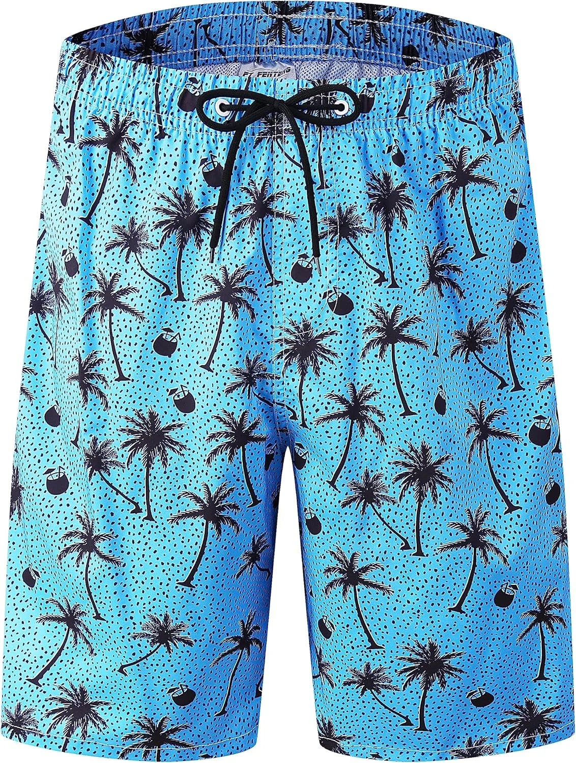 Mens Swim Trunks Quick Dry Board Shorts with Mesh Lining, Breathable Surf Beach Shorts Swimwear Bathing Suits