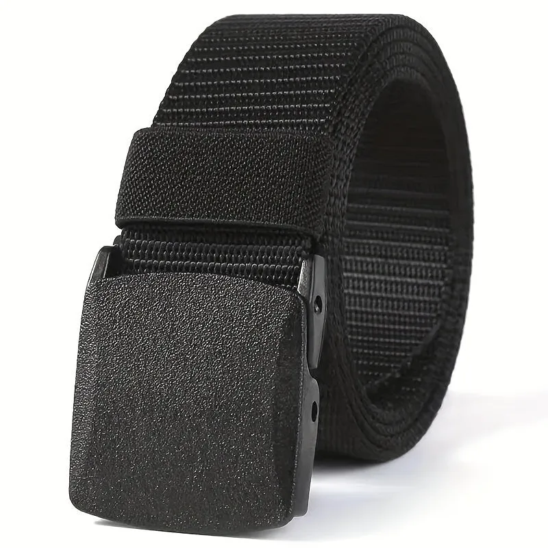 Men's Tactical Belt Quick Release Durable Nylon Breathable Weave