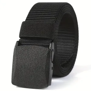 Men's Tactical Belt Quick Release Durable Nylon Breathable Weave