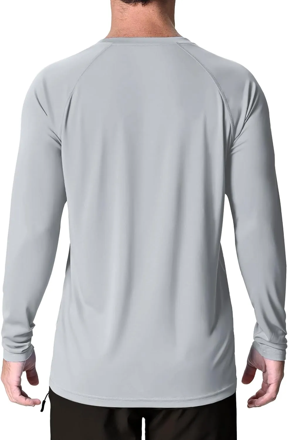 Men's UPF 50  Rash Guard Long Sleeve Sun Protection Running Shirts Quick Dry Workout Fishing Swim T-Shirts