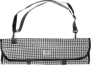 Mercer Culinary 7-Pocket Knife Roll Storage Bag, Houndstooth
