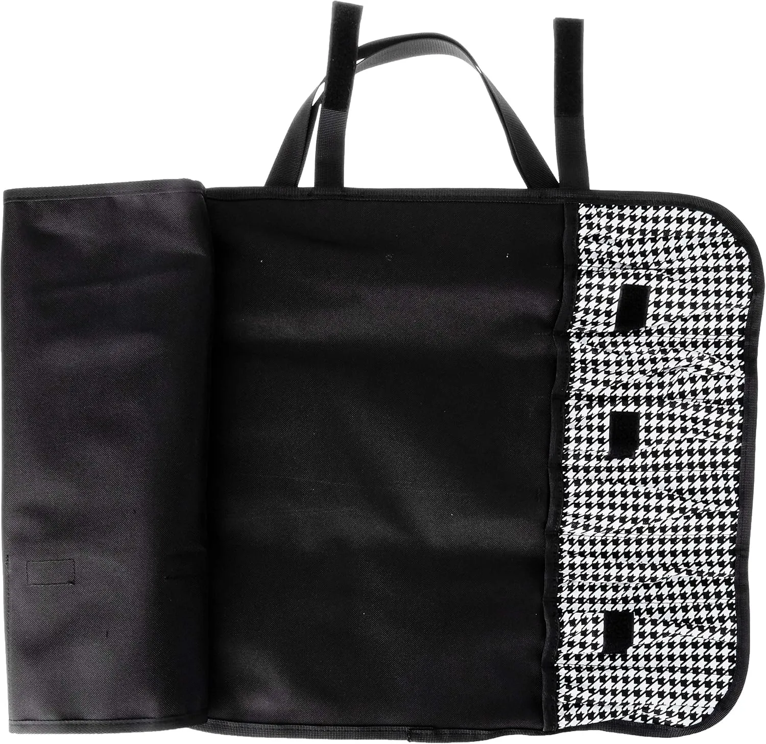 Mercer Culinary 7-Pocket Knife Roll Storage Bag, Houndstooth