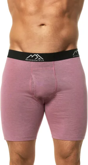 Merino.tech Merino Wool Boxer Briefs Men - Merino Wool Underwear Breathable Dry Fit Comfy Sports Base Layer for Men