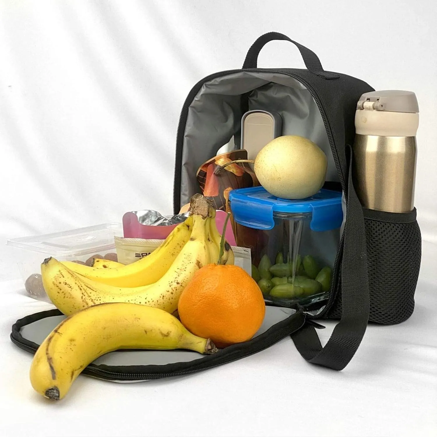 Miami Lunch Box Custom Lunch Bag Personalized Name and Number Adjustable Strap Sport Insulated Lunch Tote Gifts For Fans Men Women