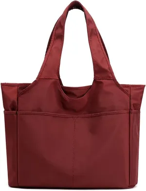 MINTEGRA Nylon Large Tote for Women Waterproof Shoulder Handbag Fashion Work Bag Functional Clinical Bag