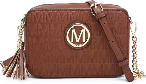 MKP Stylish Lightweight Fashion Crossbody Bag for Women Chic Signature Shoulder Messenger Bag with Tassel Zipper Pocket