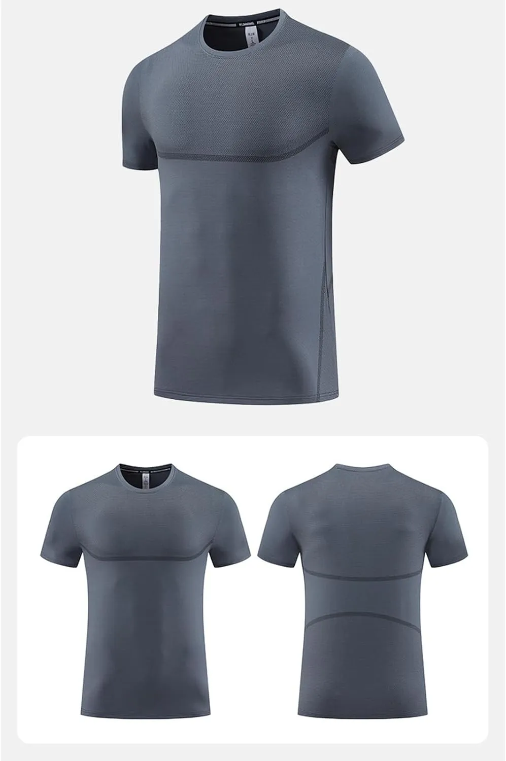 Moisture Wicking Shirts for Men Workout Running Shirt Quick Dry Sports Gym Athletic Short Sleeve Tee Tops Breathable