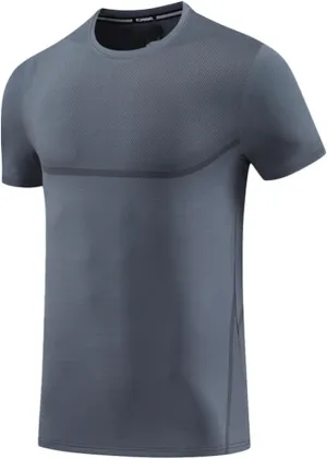 Moisture Wicking Shirts for Men Workout Running Shirt Quick Dry Sports Gym Athletic Short Sleeve Tee Tops Breathable