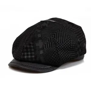 Montclair Genuine Leather Newsboy Cap