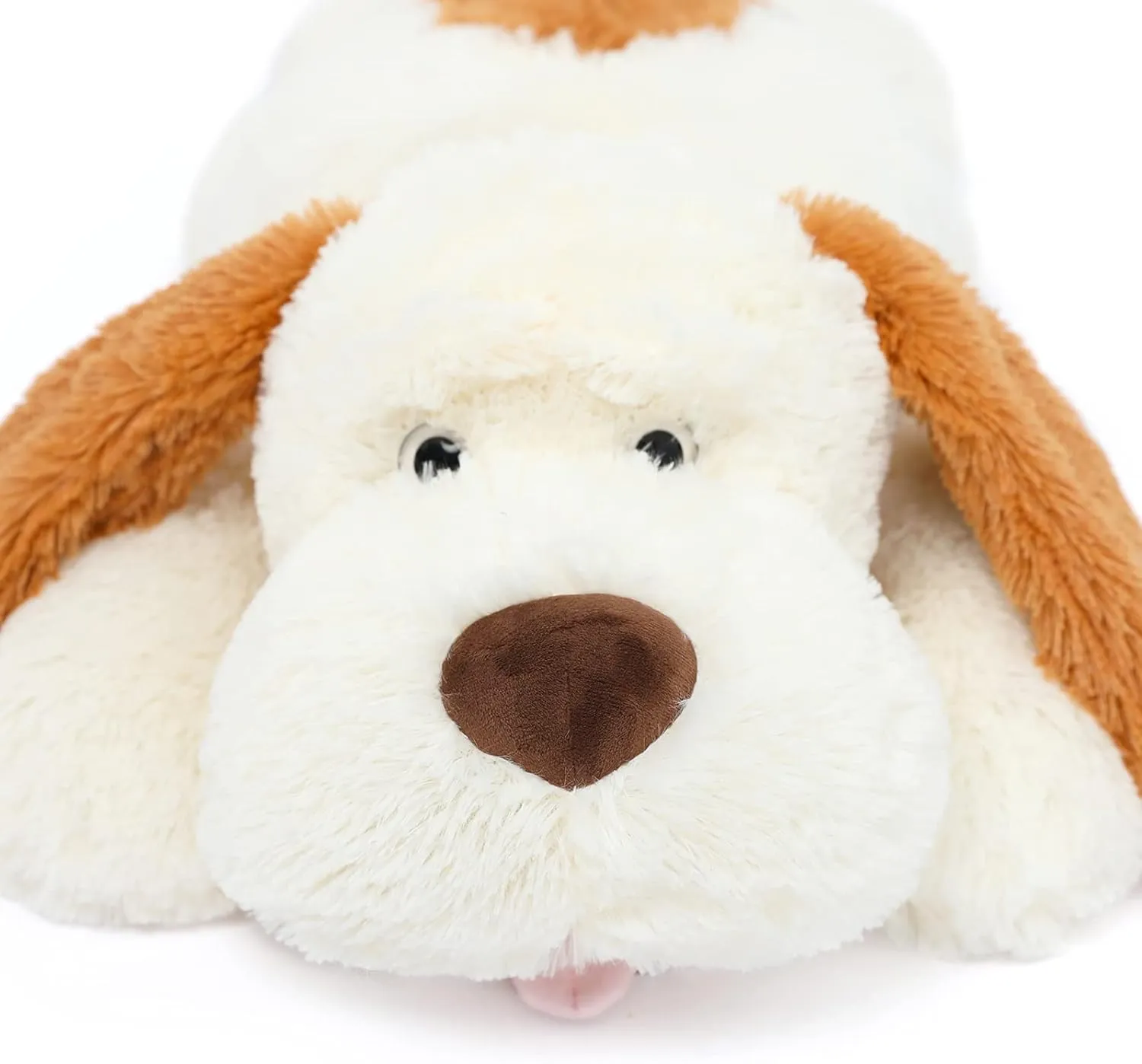 MorisMos Giant Dog Stuffed Animals, 31inch Large Dog Plush Big Puppy Pillow Toy for Kids, Girls, Boys, White