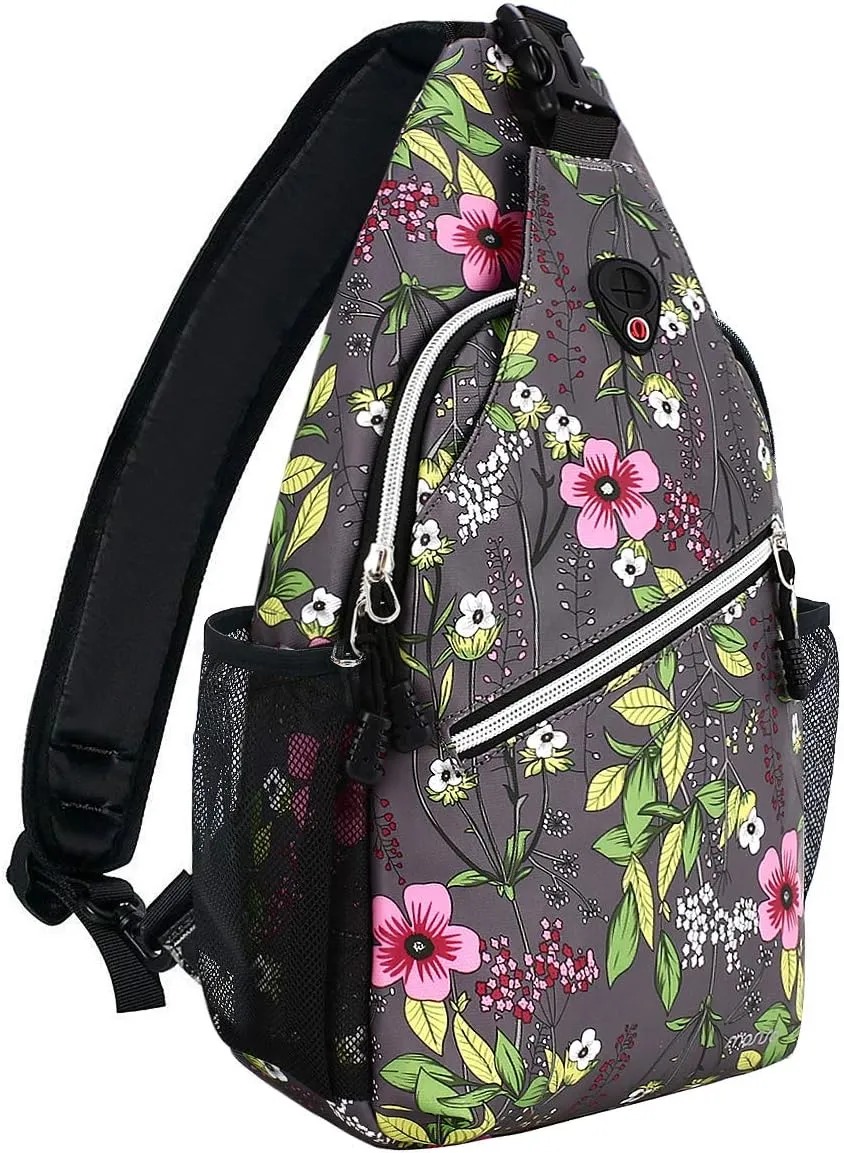 MOSISO Sling Backpack,Travel Hiking Daypack Periwinkle Crossbody Shoulder Bag