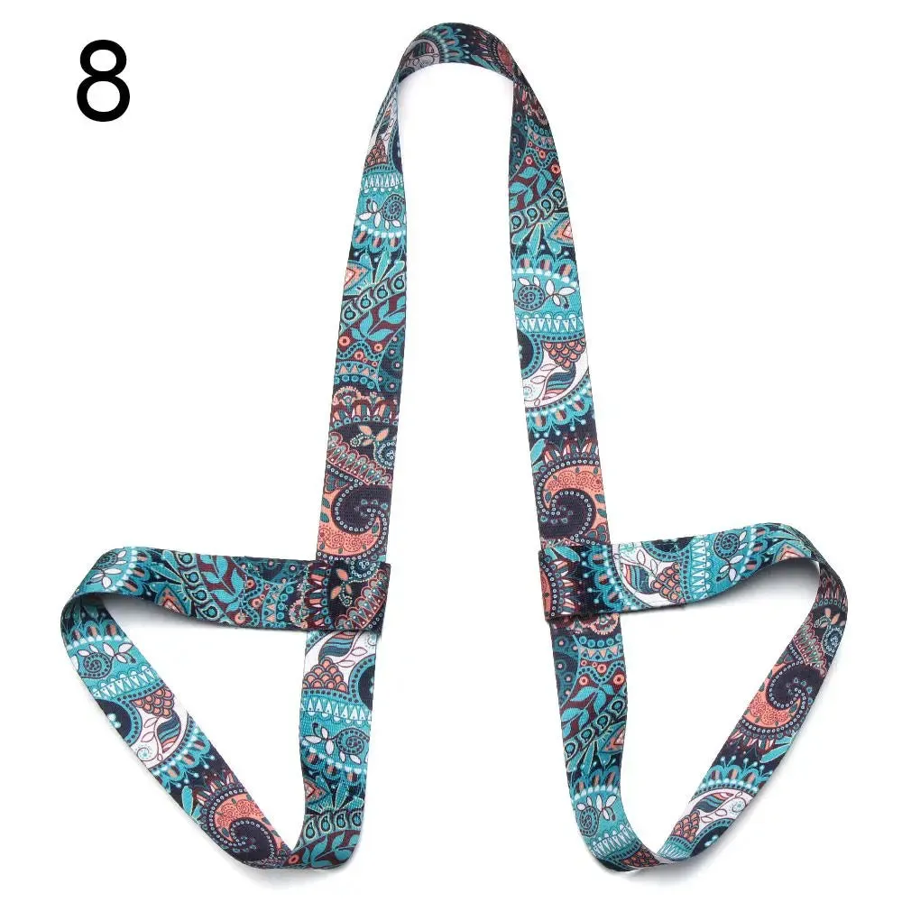 Multicolor Adjustable Sports Accessories Fitness Carry Straps Sport Sling Shoulder Yoga Belt Yoga Mat Strap Belts