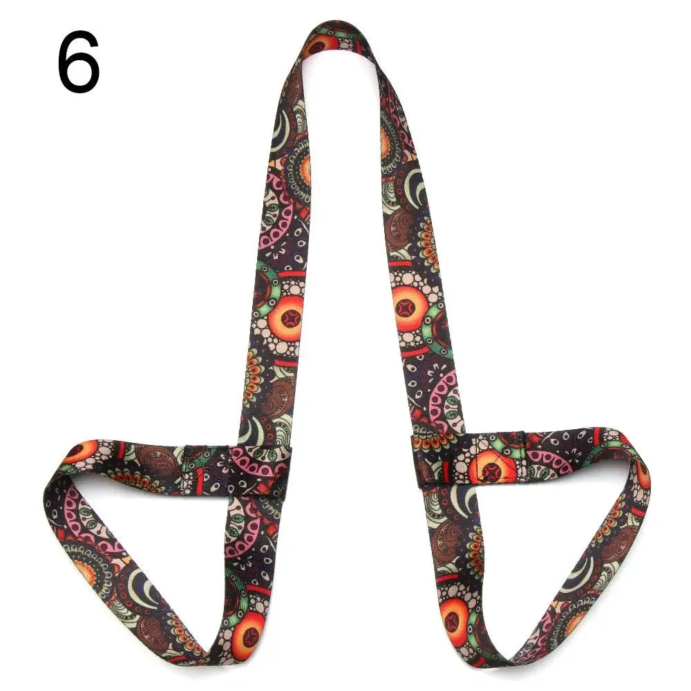 Multicolor Adjustable Sports Accessories Fitness Carry Straps Sport Sling Shoulder Yoga Belt Yoga Mat Strap Belts
