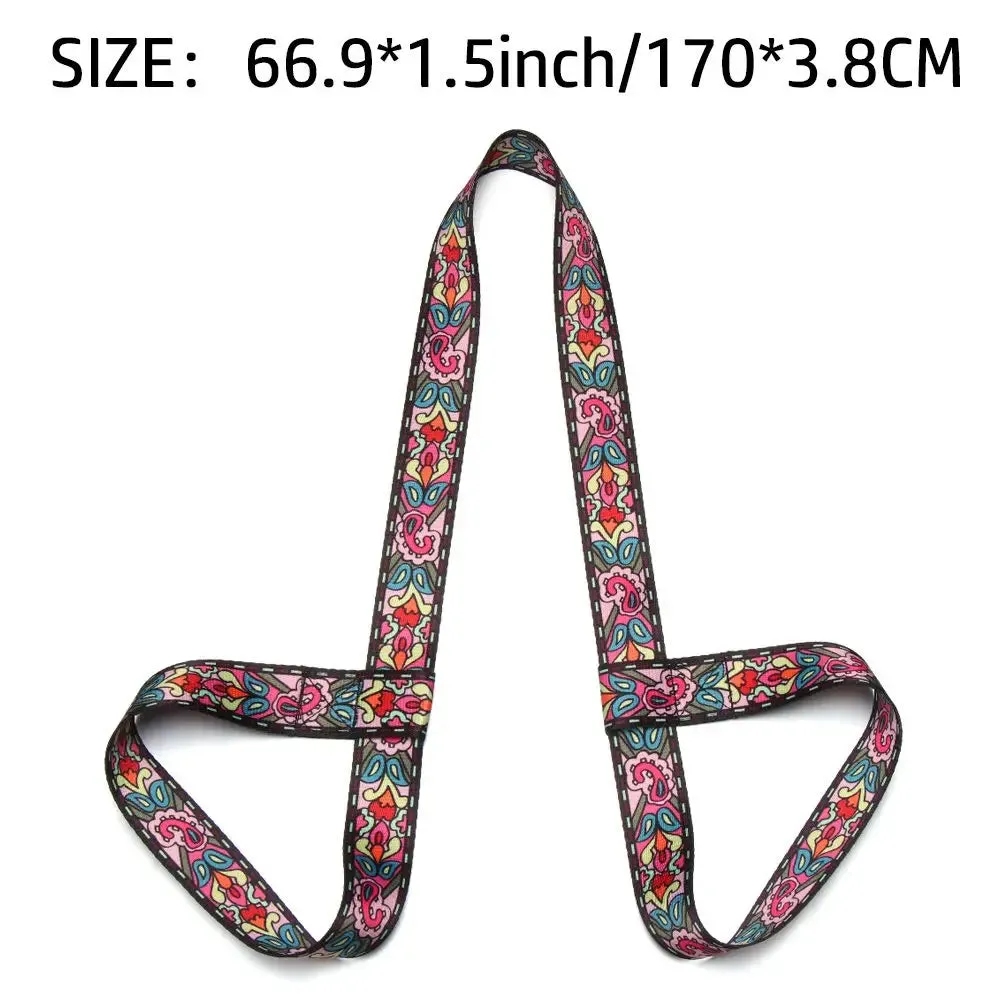Multicolor Adjustable Sports Accessories Fitness Carry Straps Sport Sling Shoulder Yoga Belt Yoga Mat Strap Belts