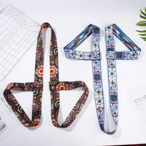 Multicolor Adjustable Sports Accessories Fitness Carry Straps Sport Sling Shoulder Yoga Belt Yoga Mat Strap Belts