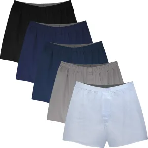 Natural Feelings Classic Boxers Shorts Cotton Woven Mens Underwear Boxers Pack