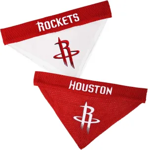 NBA Dog Bandana - Houston Rockets Reversible Pet Bandana. 2 Sided Home & Away Sports Bandana with a PREMIUM Embroidery TEAM Logo, Large/X-Large