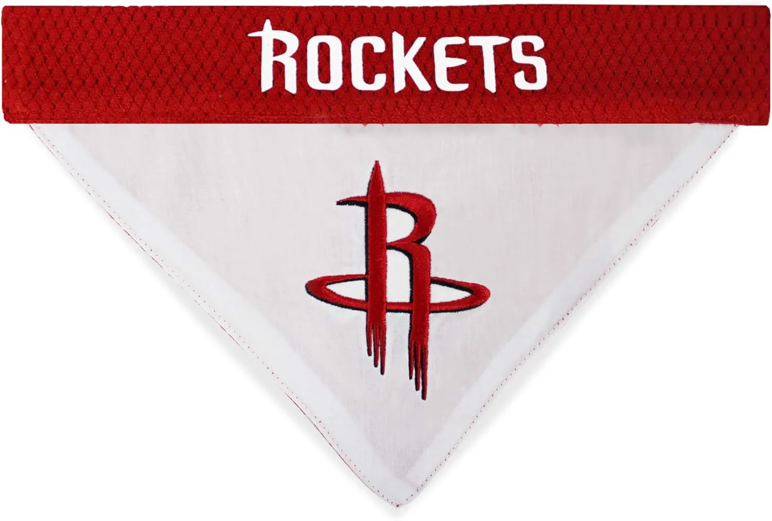 NBA Dog Bandana - Houston Rockets Reversible Pet Bandana. 2 Sided Home & Away Sports Bandana with a PREMIUM Embroidery TEAM Logo, Large/X-Large