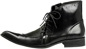 NEW Ankle Boots For Men Lace up Pointed Mens Boots Office Party Holiday Club For Show The First Layer Of Cowhide