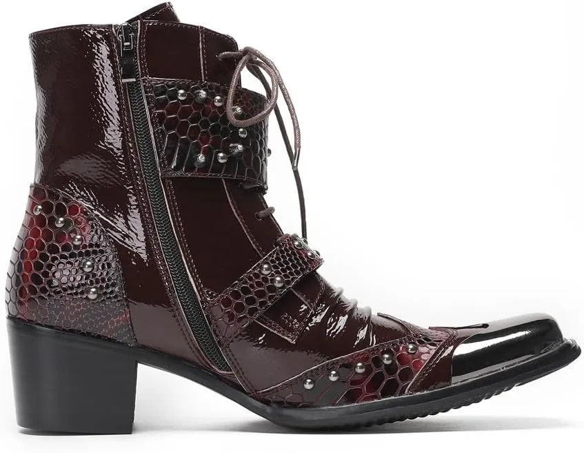 New Ankle Boots for Men Office Show for Club Pure Leather The First Layer of Cowhide Genuine Leather