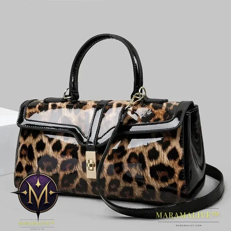 New Arrivals Luxury Women Bag Patent Leather Floral Ladies Totes High-quality Fashionable Large Capacity Women's Crossbody Bags