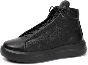 NEW For Men Ankle Boots Mens Lace up High Top Low Heel Boots Holiday For Office The First Layer Of Cowhide