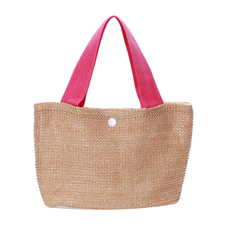 New Handbag Seaside Beach Vacation Leisure Woven Beach  Large Capacity Straw Bag