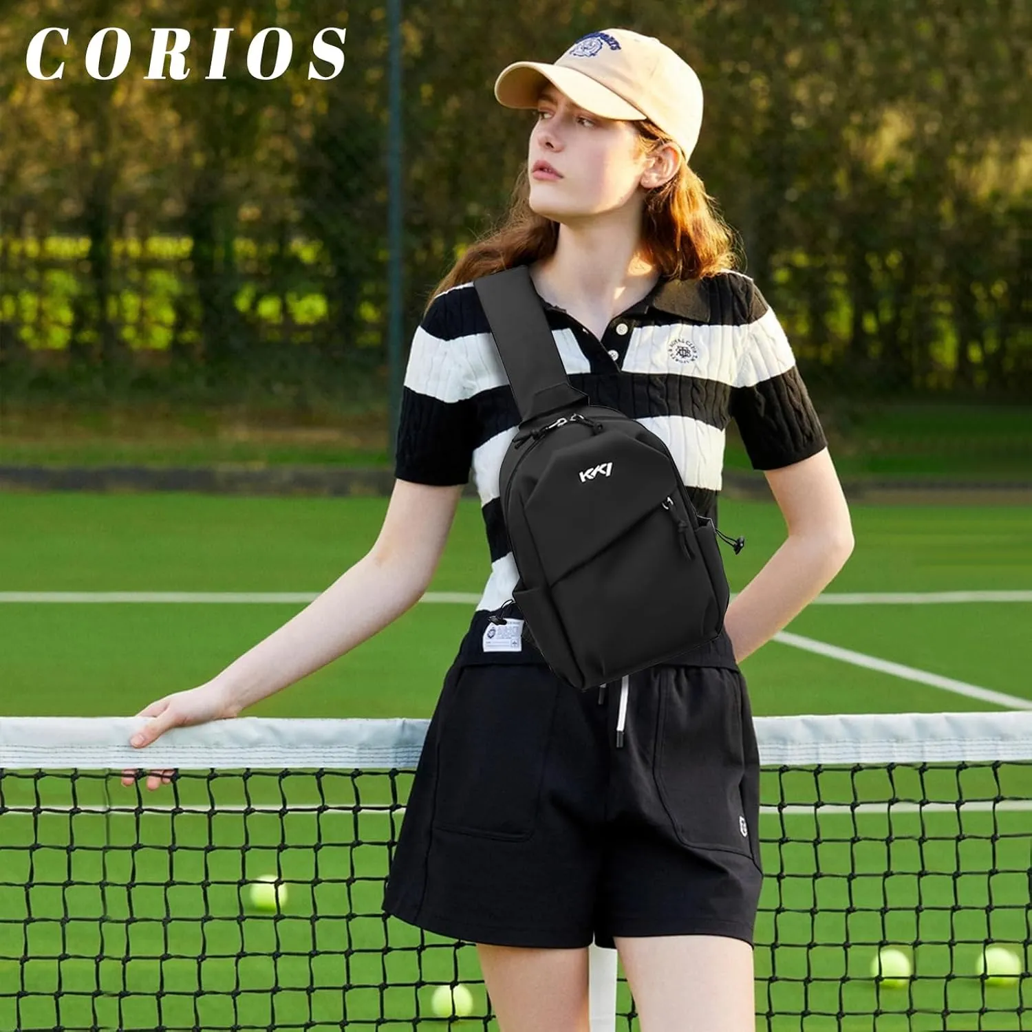 New Sling Bag for Women Ladies Chest Pack Nylon One Strap Backpack Waterproof Crossbody Bag Daypack Rucksack