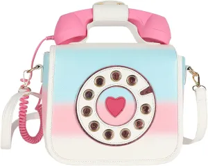 New Women's Shoulder Bag, Creative and Funny Personality Bag, Simulation Phone Messenger Bag, with A Microphone That Can Answer Calls, Can Adjust The Volume Bag, Large-capacity Handbag