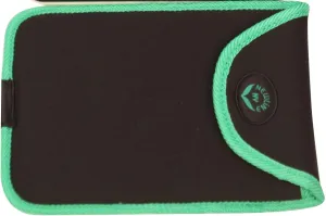 NewlineNY Travel Scale Protection Sleeve - Small Size for Super Mini Scales - SBB0638SM Series Green Edges (Case Cover only, no Scale) - 9" L x 6" W x 0.3" H