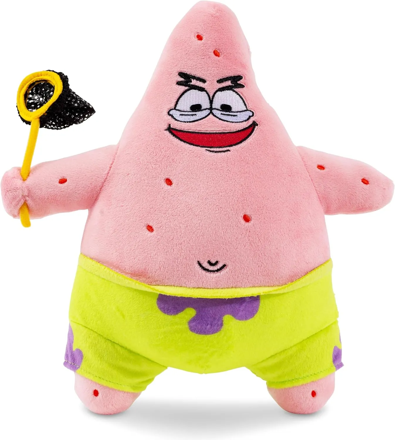 Nickelodeon Spongebob Squarepants Patrick Star Jellyfishing 10-Inch Collector Plush Toy, Large Soft Stuffed Animal