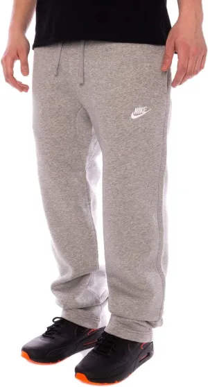 Nike Men's Sportswear Open Hem Club Pants, Dark Grey Heather/White, XX-Large